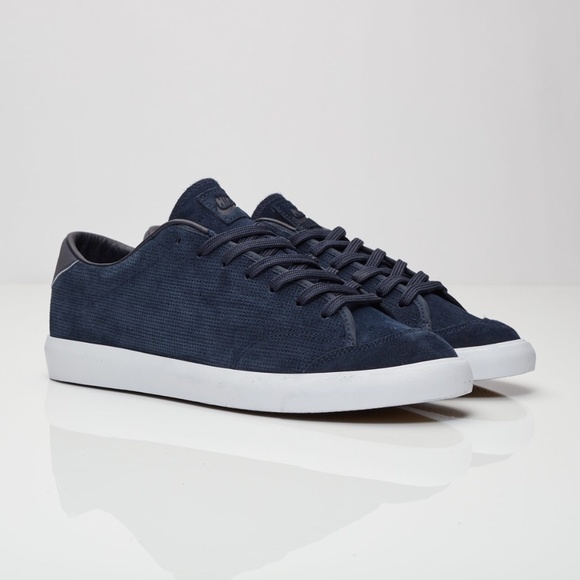 Nike LAB Limited Edition All Court 2 Low Navy Suede Sneaker